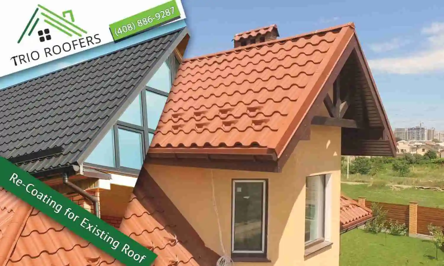 Re-coating for existing roof